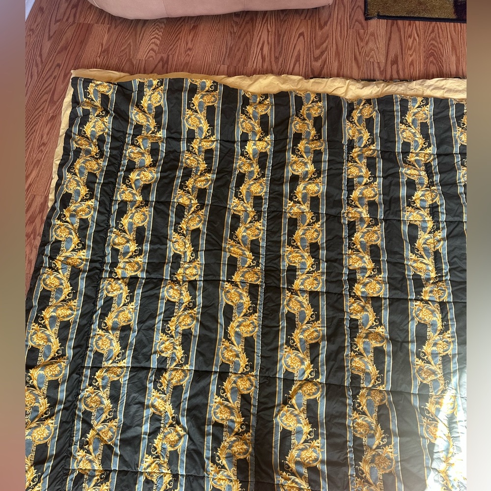 Versace Gold, Green, and Black Luxury King comforter